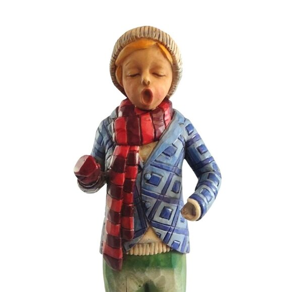 Jim Shore "Love And Joy Come To You And To You Glad Christmas Too" Caroler - Picture 11 of 15